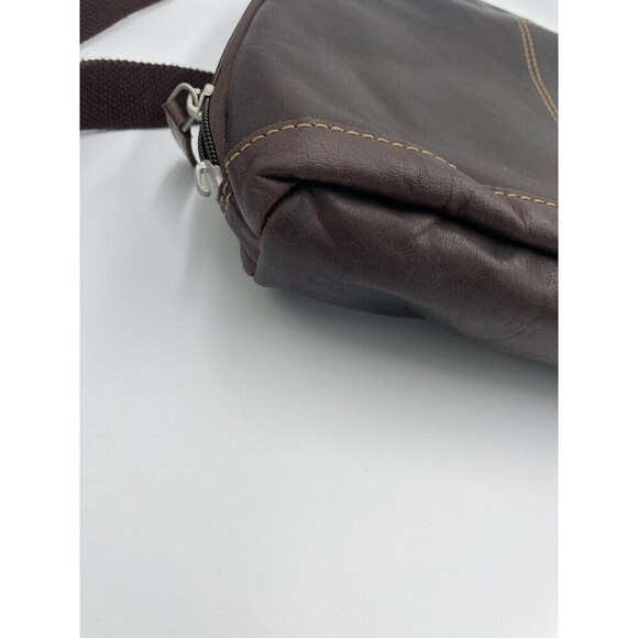 Jack Georges LEATHER BACKPACK "Voyager" DISTRESSED BROWN Unisex CONVERTIBLE BAG - Picture 4 of 16